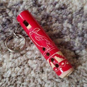 Venezuela Red Keychain Whistle